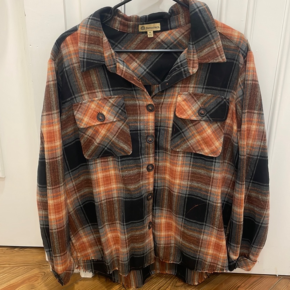 Democracy flannel size medium